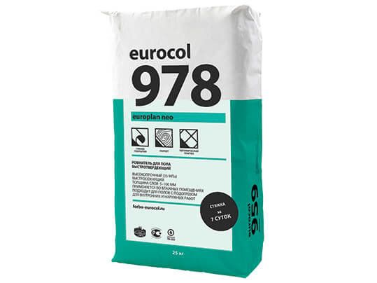 Ровнитель для пола Forbo Eurocol 978 Europlan Neo  (5-100 мм, 35 МПа) , 20кг в Тюмени