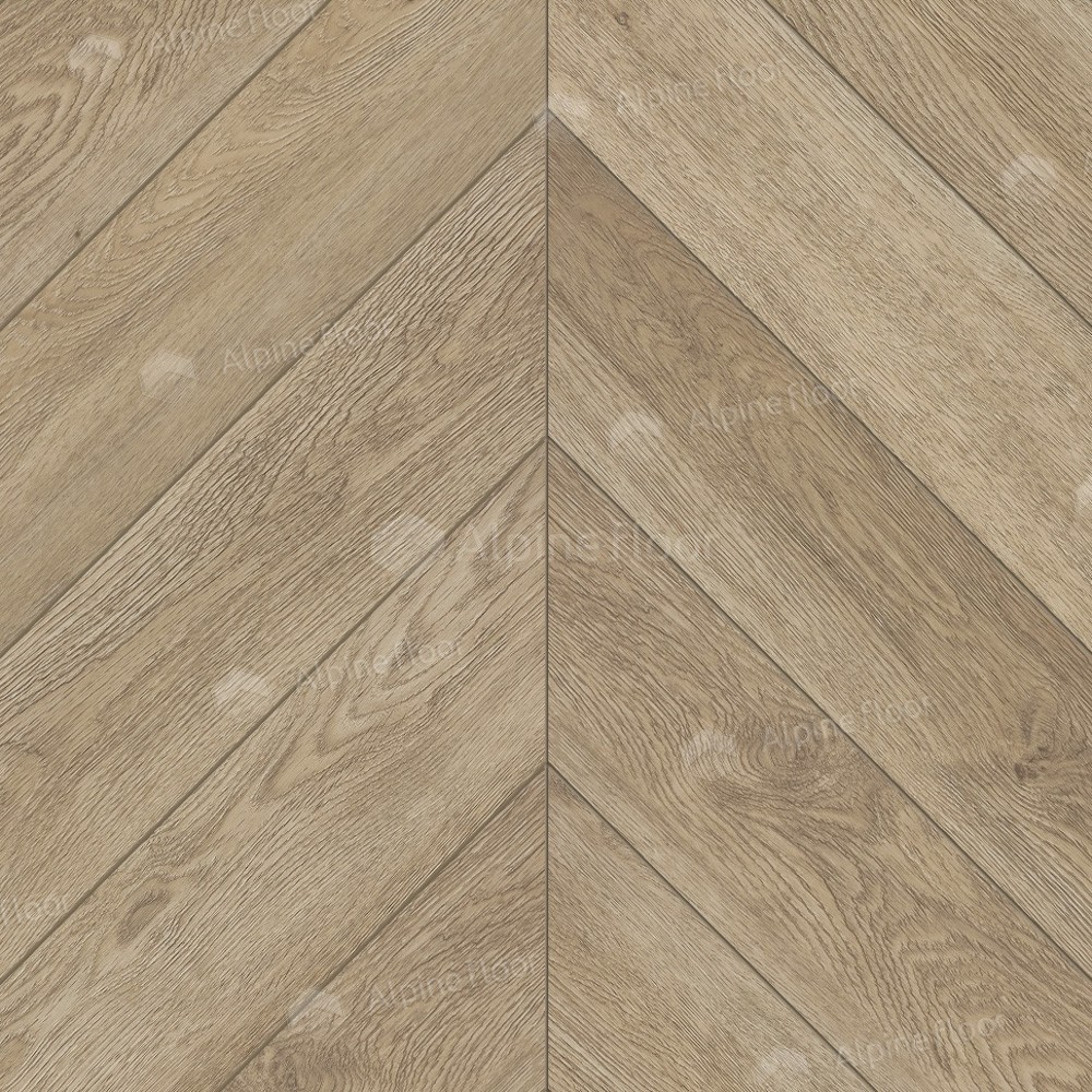 Alpine Floor LVT плитка Дуб Ваниль Селект Chevron ECO 20-2