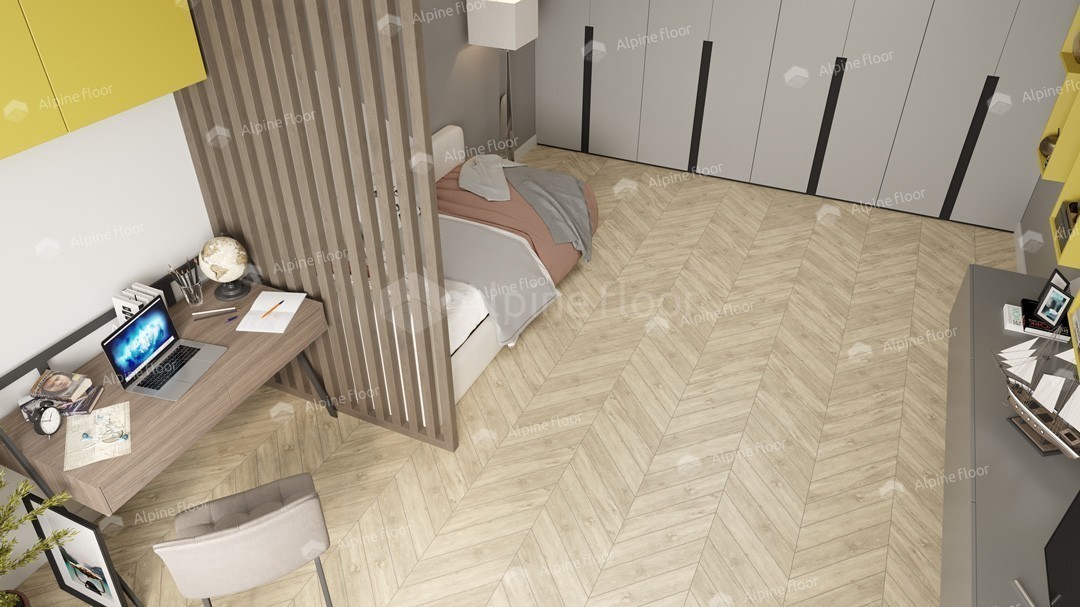 Alpine Floor LVT плитка  Сонома Chevron ECO 20-7