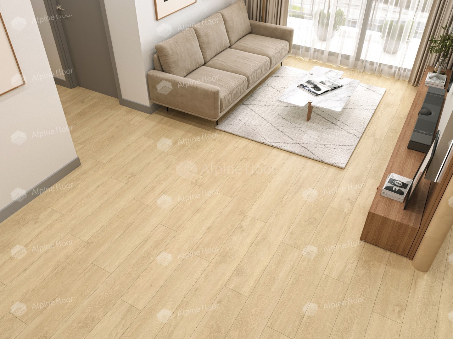 Alpine Floor LVT плитка Камфора ЕСО 3-31