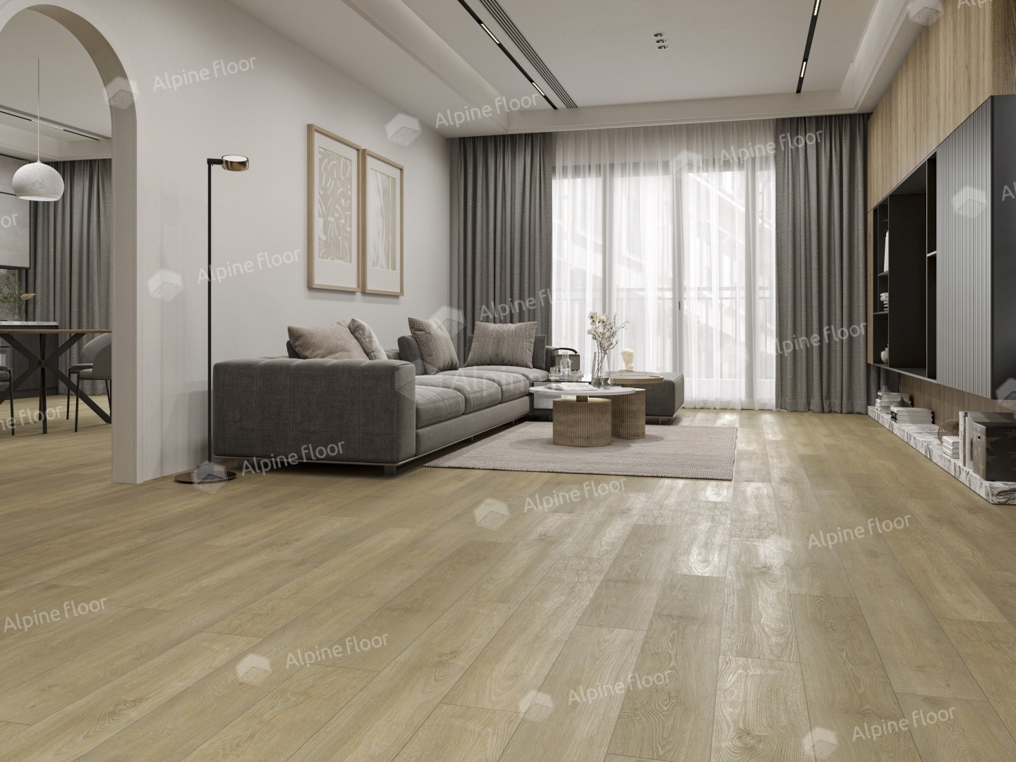 Alpine Floor LVT плитка  Дуб Скандинавия ЕСО 3-36