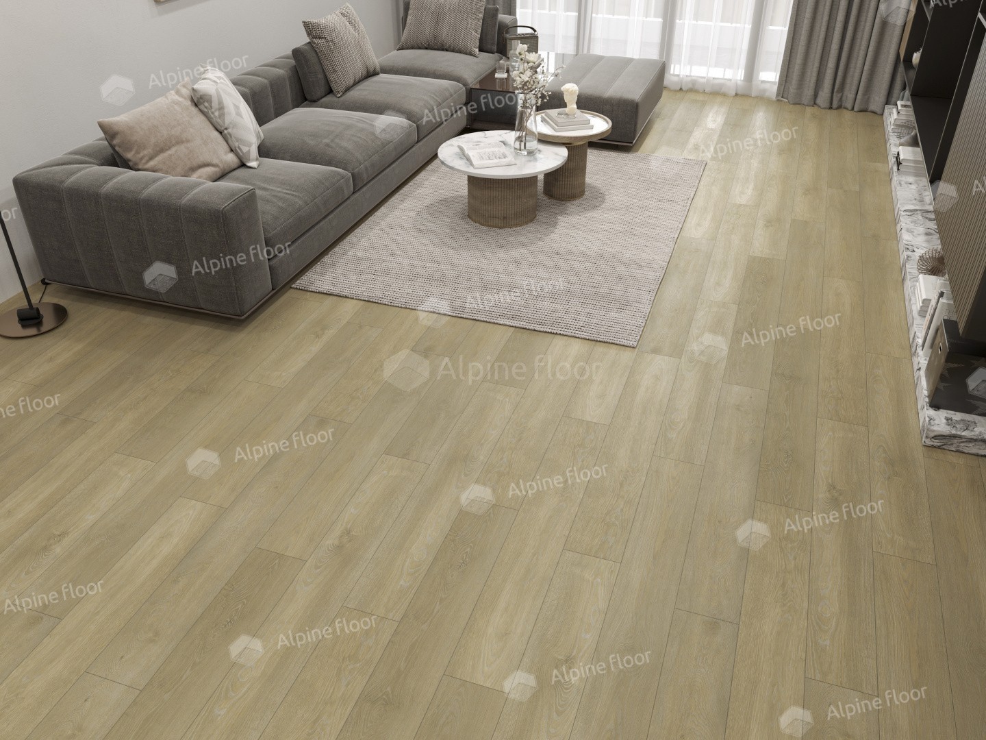 Alpine Floor LVT плитка  Дуб Скандинавия ЕСО 3-36