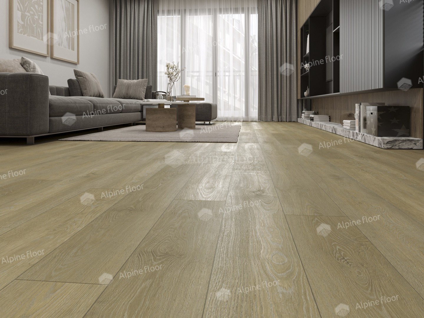Alpine Floor LVT плитка  Дуб Скандинавия ЕСО 3-36