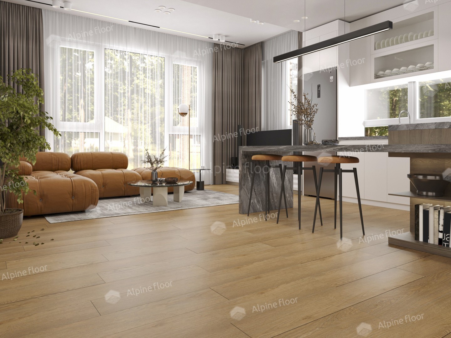 Alpine Floor SPC ламинат Клен классический ECO 173-66 MC