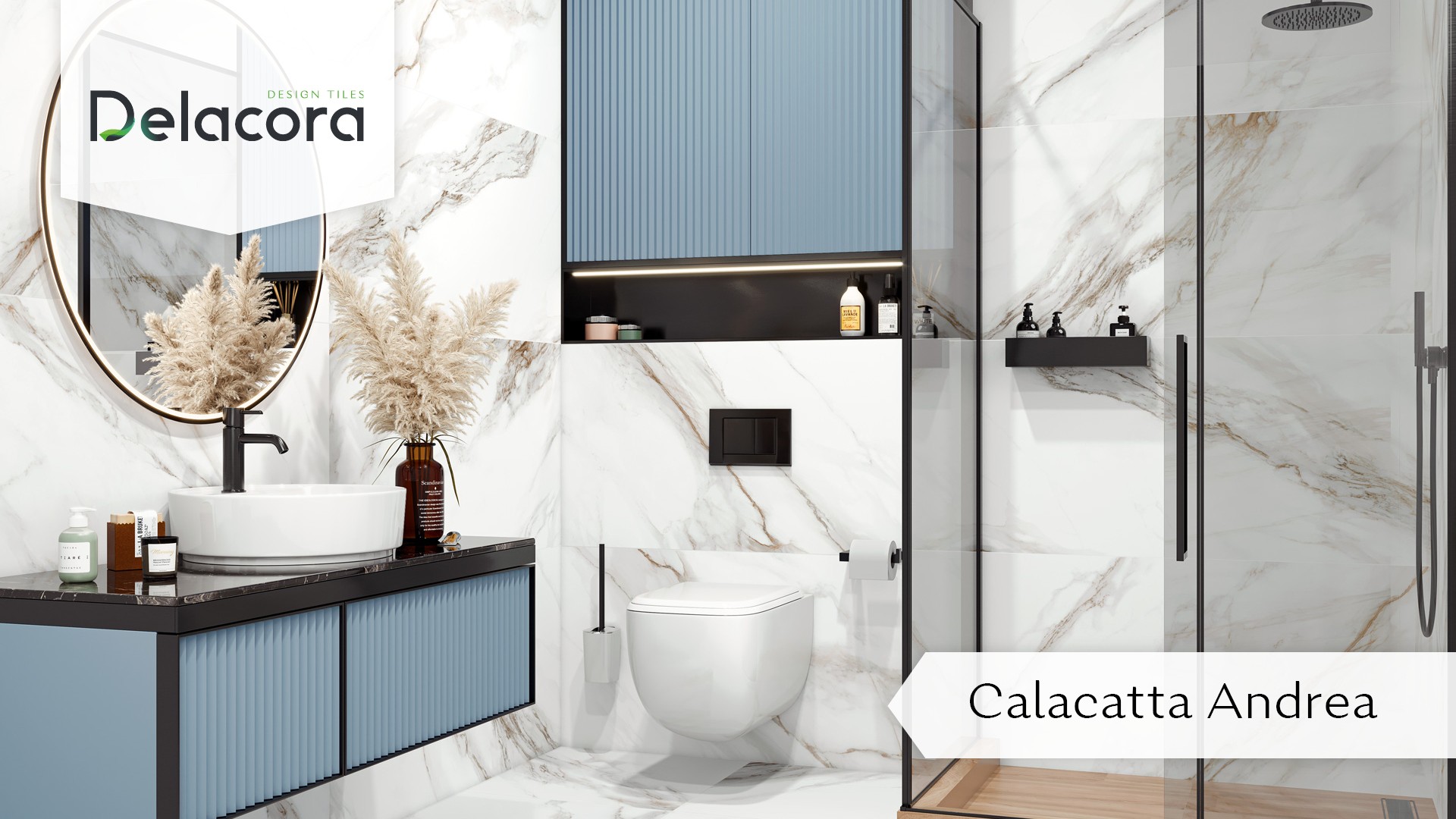 Delacora Керамогранит матовый карвинг Calacatta Andrea D60210M 600x600