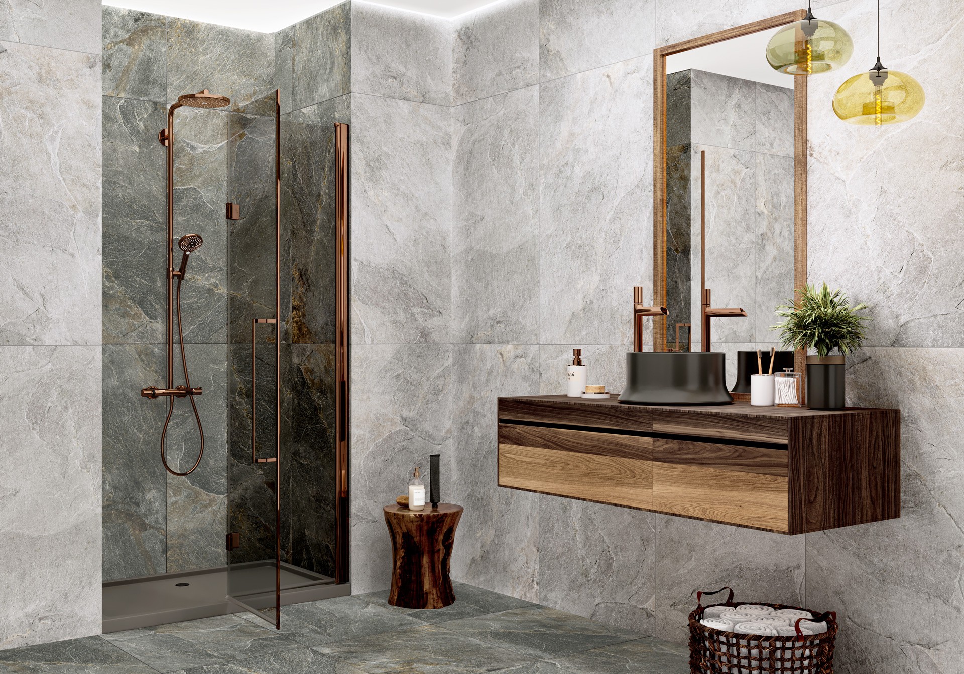 Delacora Керамогранит лаппатированный Stoncrete Gray D120226L 600x1200
