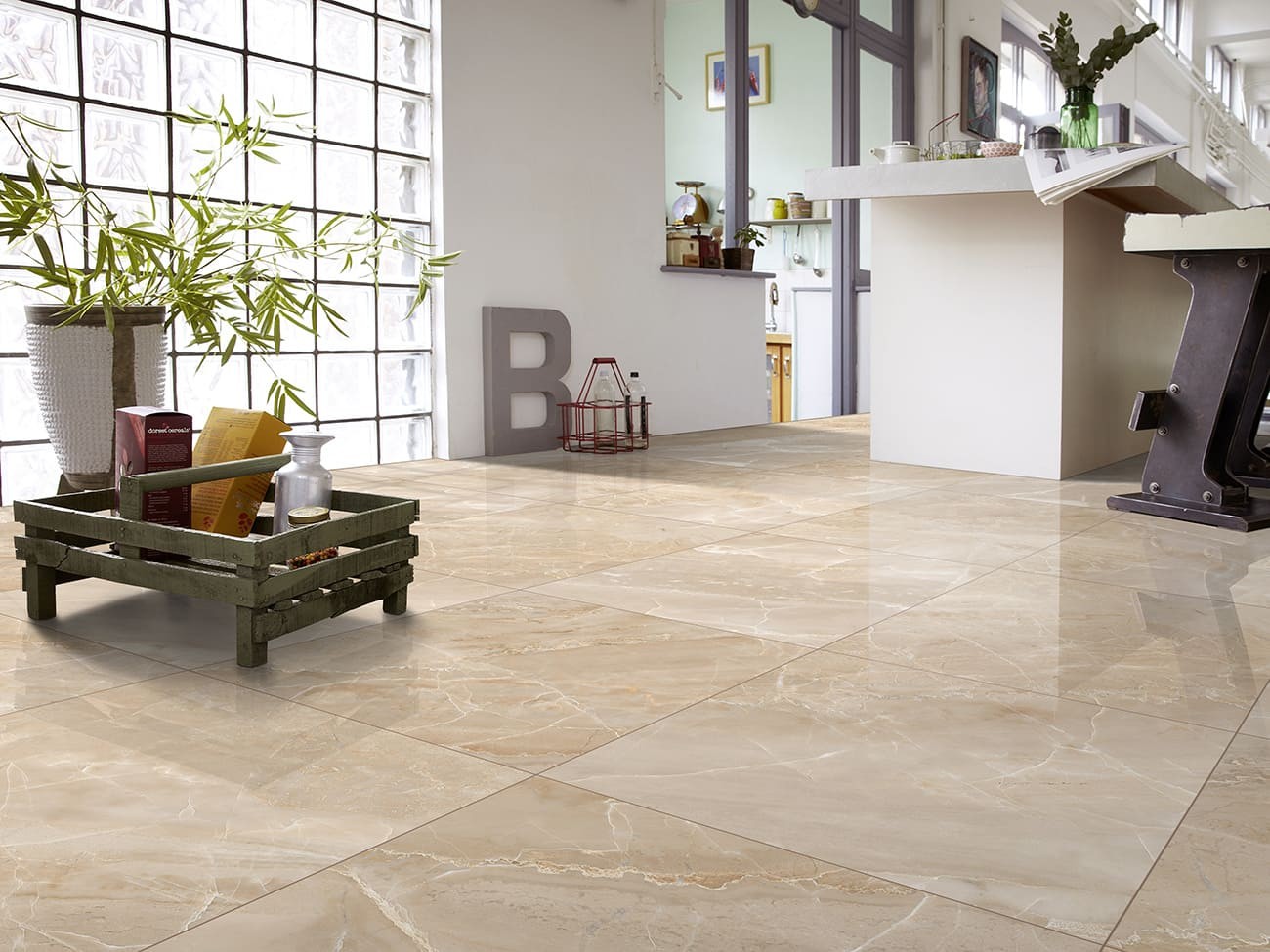 Primavera Керамогранит PR125  Almond Cascais Polished 600х600х9мм