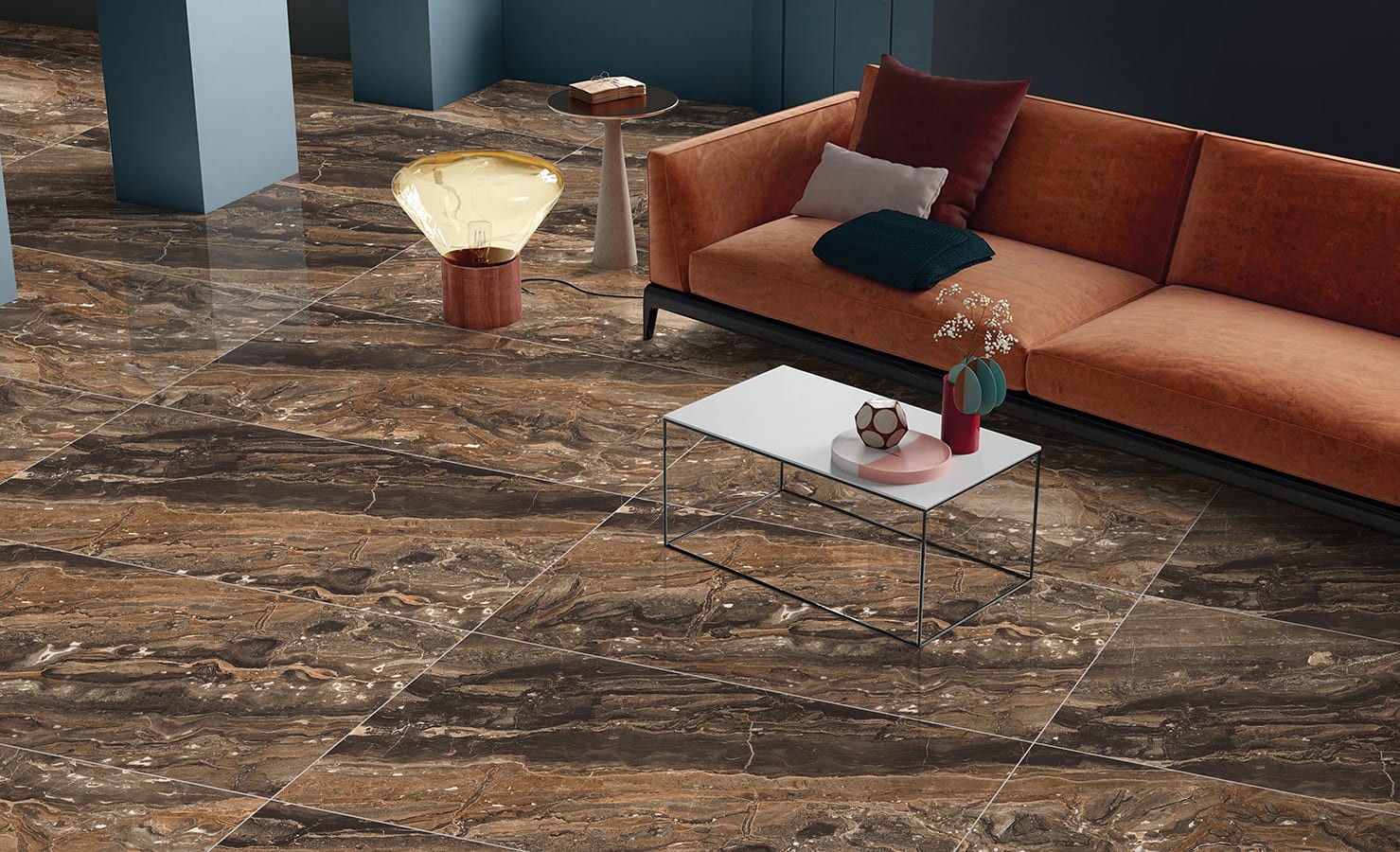 Primavera GR204 Richter brown High Glossy  1200х600х9мм