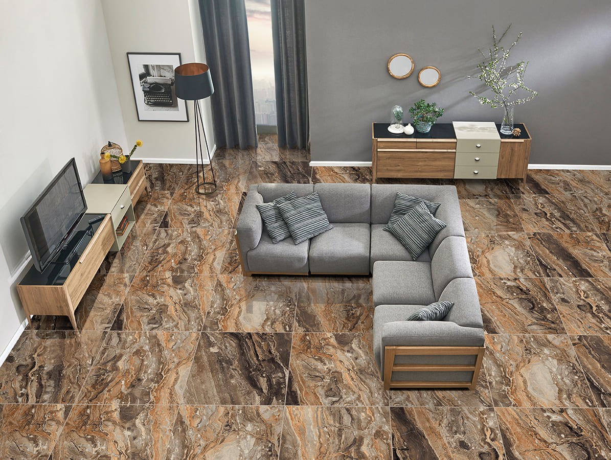Primavera GR104  Richter brown High glossy 600х600х9мм