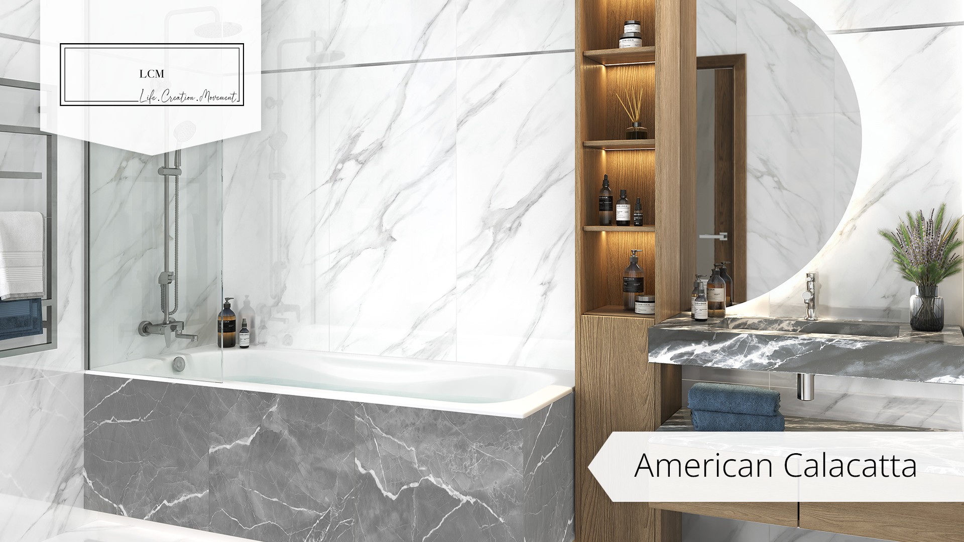 LCM American Calacatta 60120AMC15P 600x1200