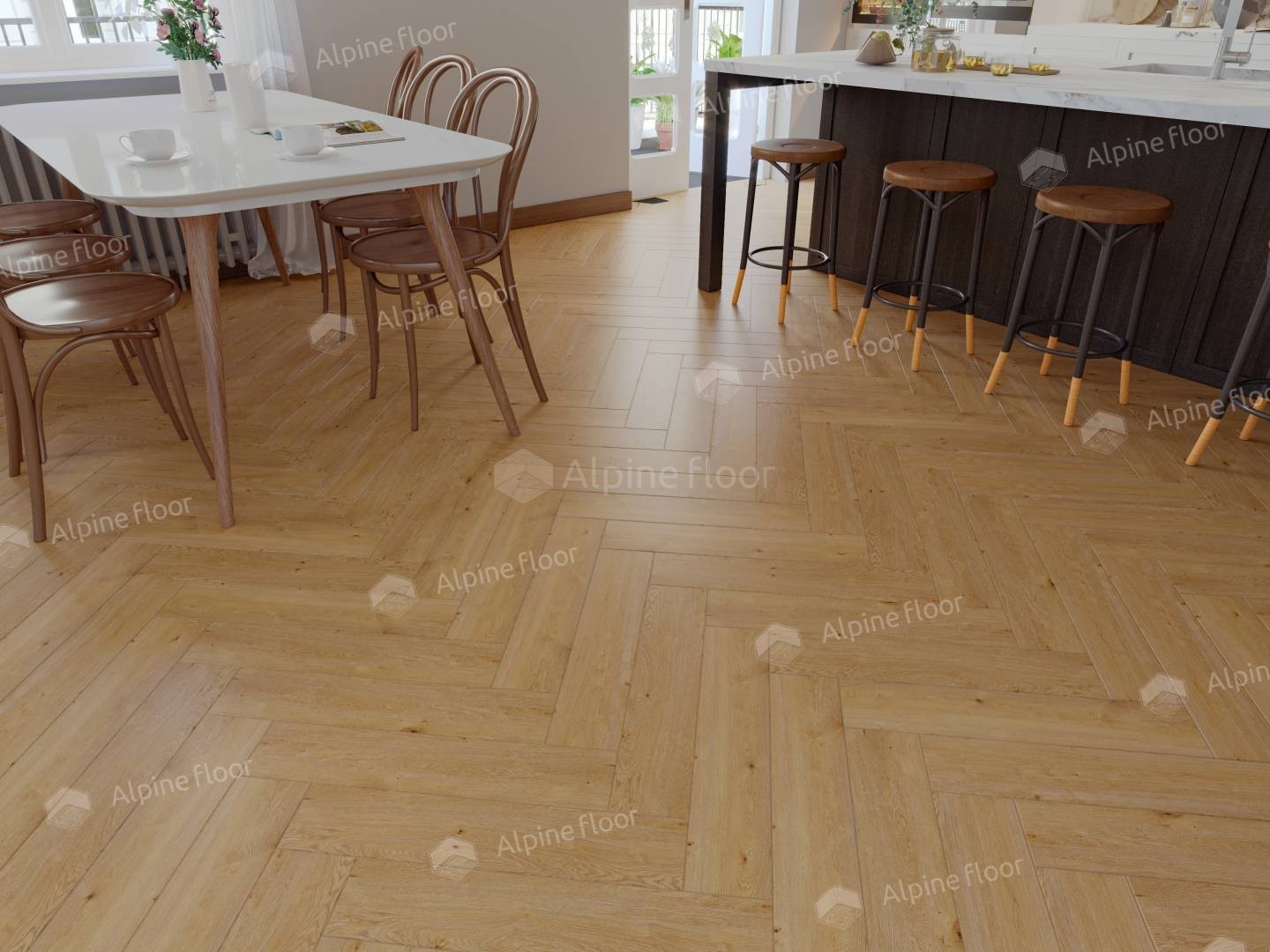 Alpine Floor SPC ламинат Дуб Хатиса ЕСО 13-27 MC