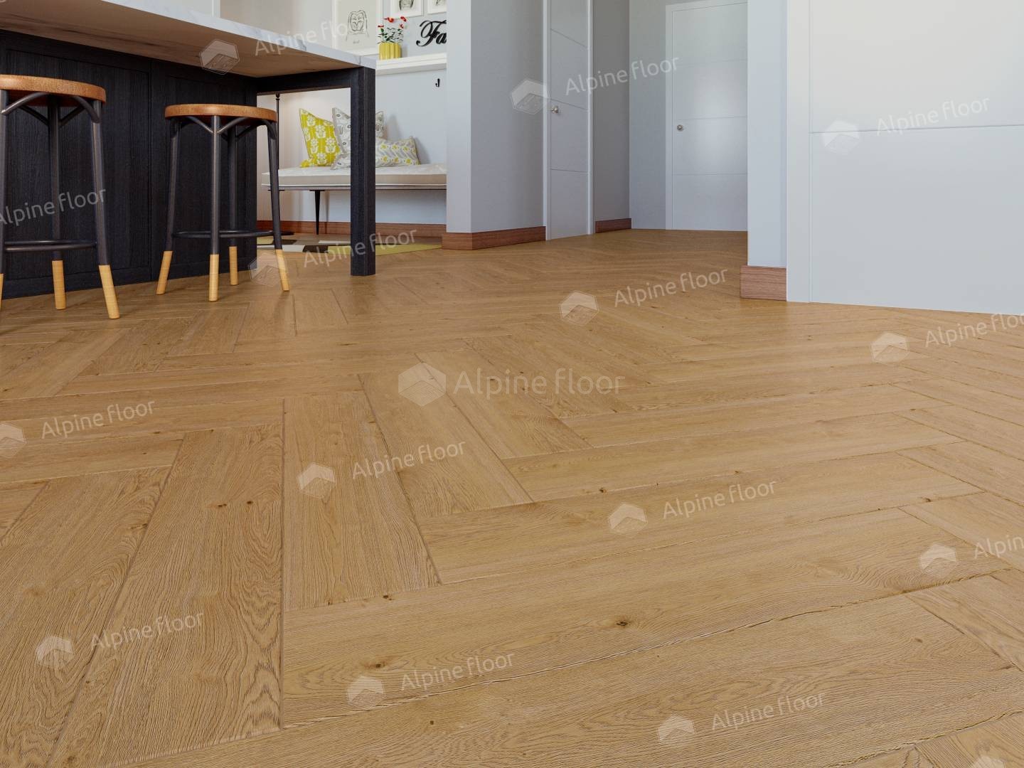 Alpine Floor SPC ламинат Дуб Хатиса ЕСО 13-27 MC