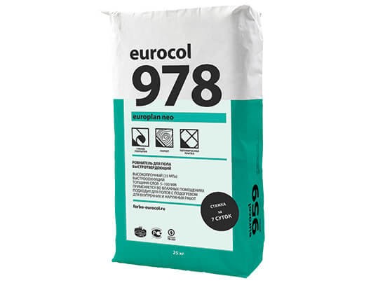 Forbo Eurocol Ровнитель для пола Forbo Eurocol 978 Europlan Neo (5-100 мм, 35 МПа), 20кг