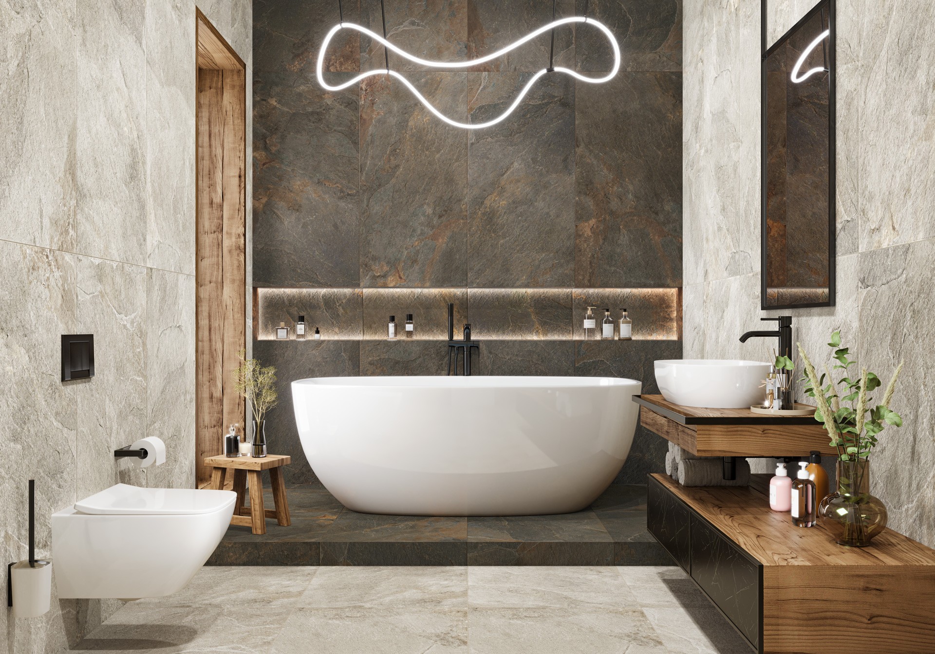 Delacora Керамогранит лаппатированный Stoncrete Сopper D120223L 600x1200