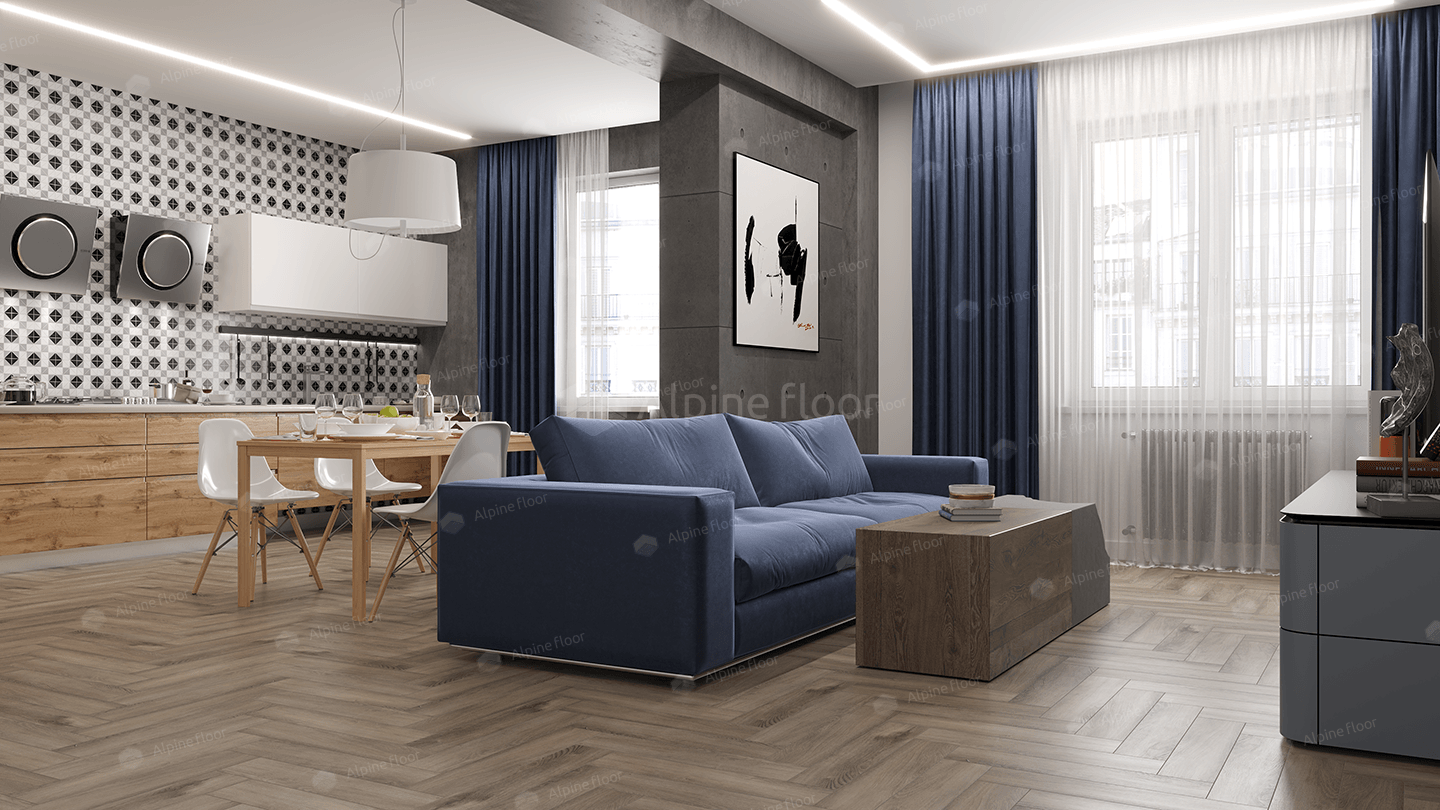Alpine Floor LVT плитка Дуб Исида ECO 16-15