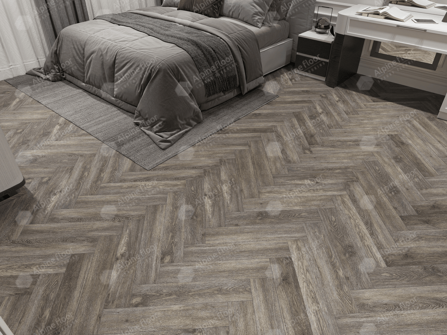 Alpine Floor SPC ламинат ВЕНГЕ ГРЕЙ ЕСО 13-8 MC