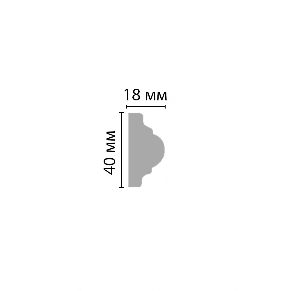 Decomaster Молдинг гладкий DECOMASTER 96206 (44*44*2400мм)