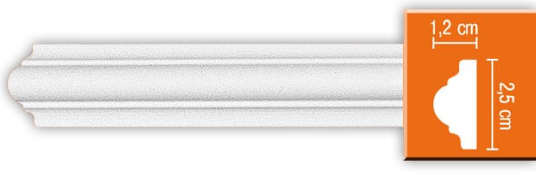 Decomaster Молдинг гладкий DECOMASTER 97012F гибкий (25*12*2400мм)
