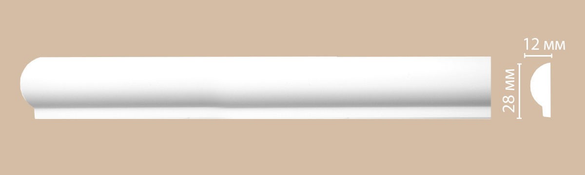 Decomaster Молдинг гладкий DECOMASTER 97101F гибкий (30*12*2400мм)