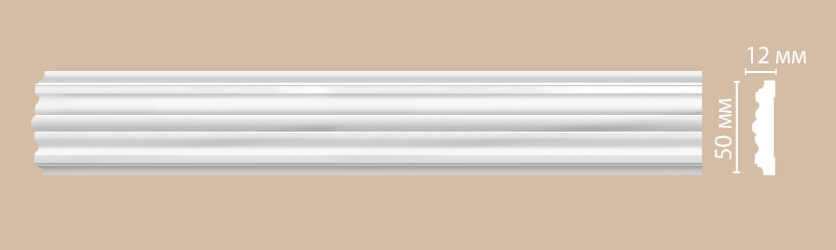 Decomaster Молдинг гладкий DECOMASTER 97615F гибкий (50*12*2400мм)