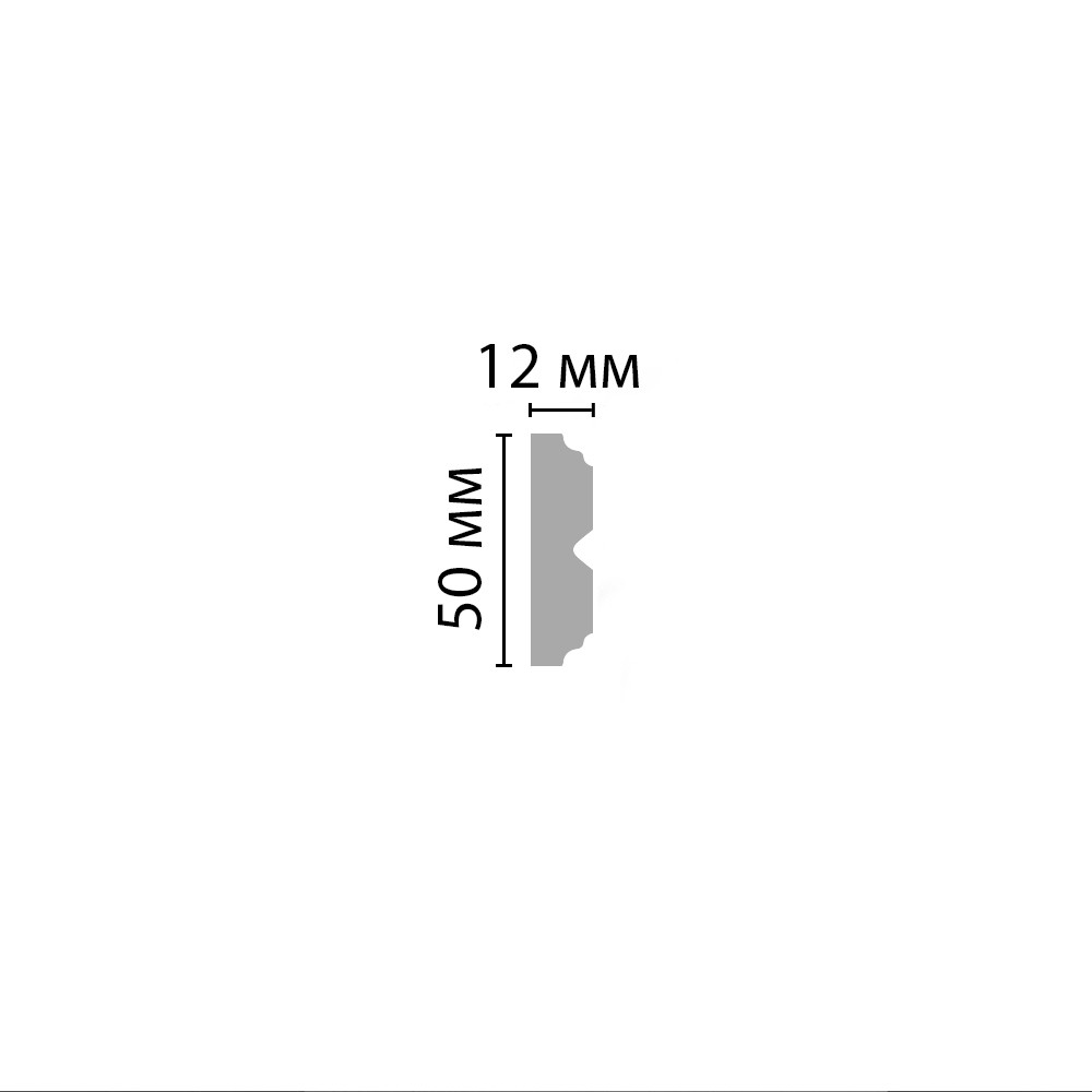 Decomaster Молдинг гладкий DECOMASTER 97624 (50*12*2400мм)