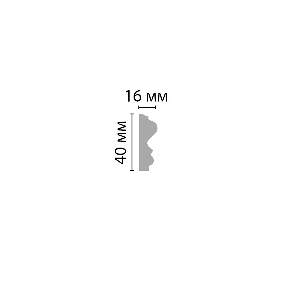 Decomaster Молдинг гладкий DECOMASTER 97803 (40*16*2400мм)