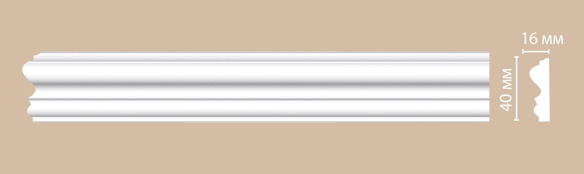 Decomaster Молдинг гладкий DECOMASTER 97803 (40*16*2400мм)