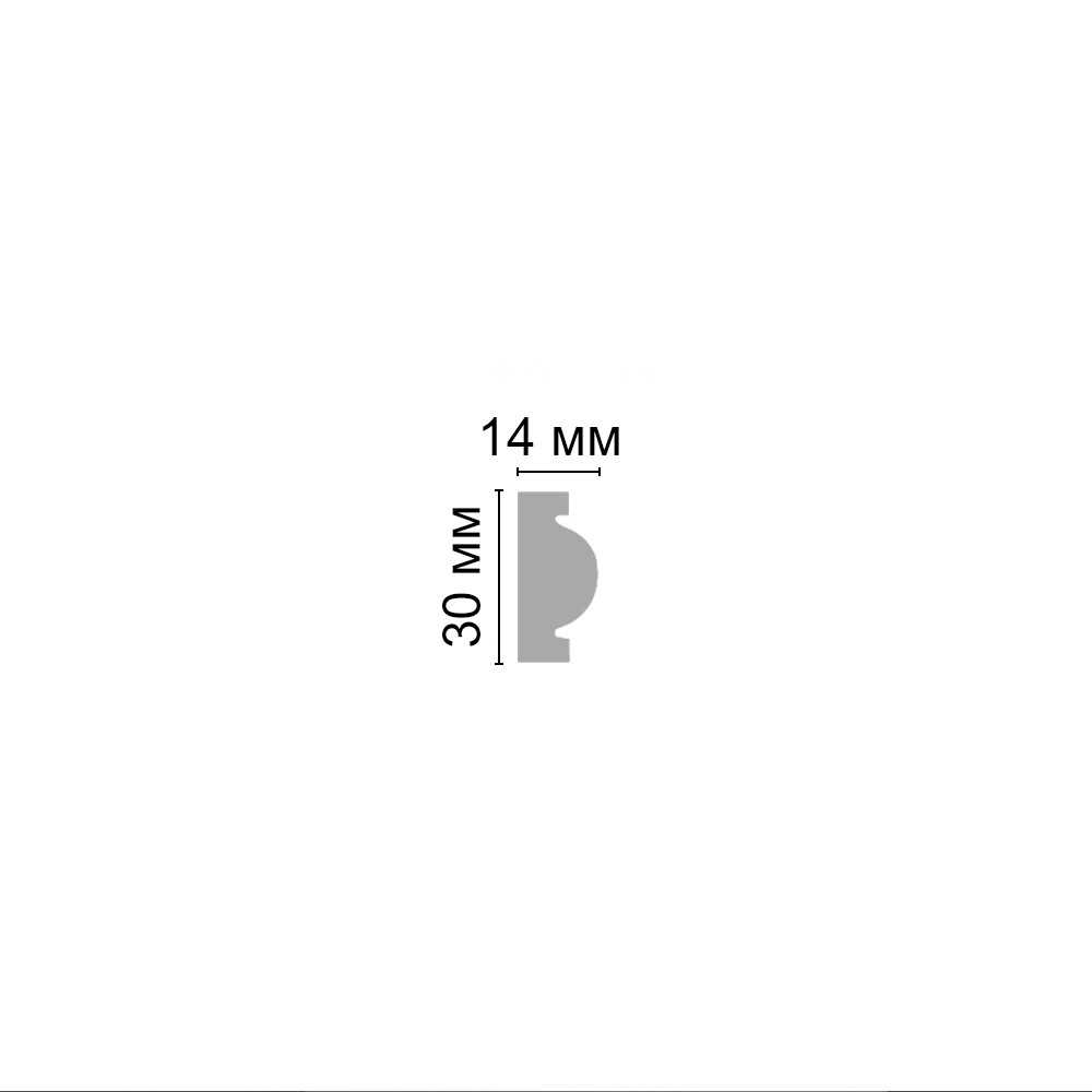 Decomaster Молдинг с рисунком DECOMASTER D1157BДМ (30*14*2000мм)