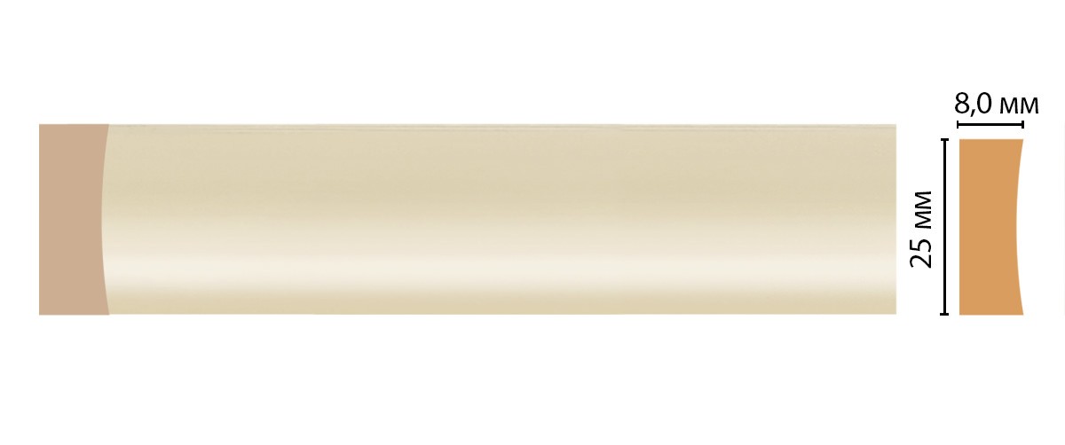 Decomaster Молдинг DECOMASTER D046-61ДМ (25*8*2400мм)