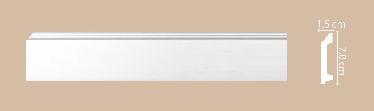 Decomaster Плинтус напольный DECOMASTER A025 (70*15*2000мм)