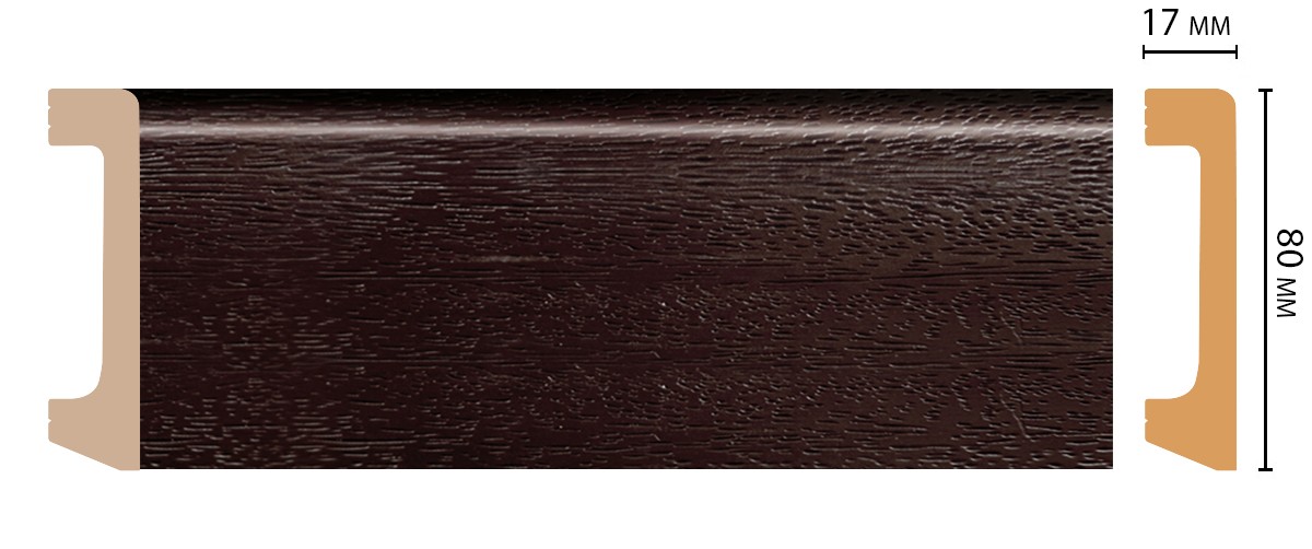 Decomaster Плинтус DECOMASTER D235-433ДМ (80*17*2400 мм)