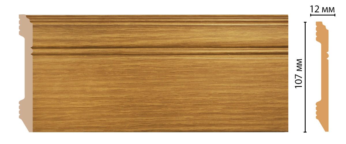 Напольный плинтус Плинтус напольный DECOMASTER D105-73ДМ (107*12*2400мм) в Тюмени