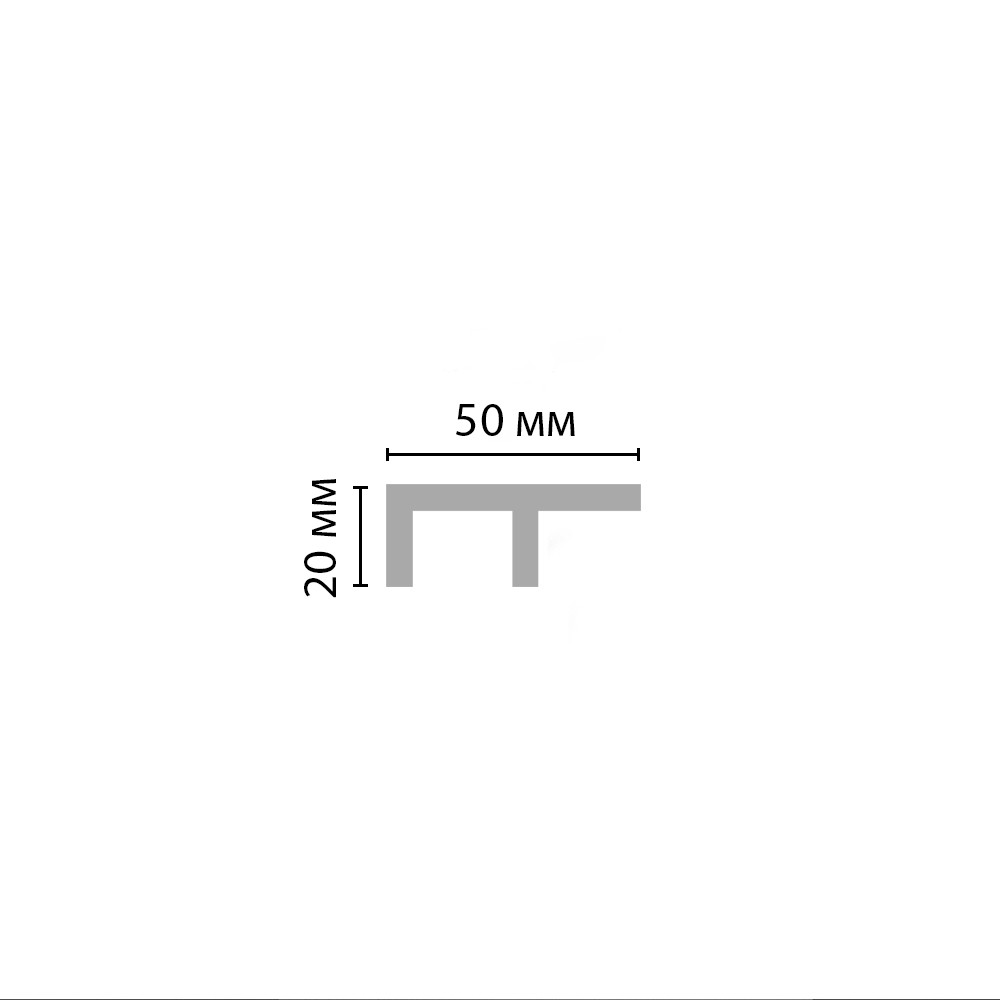 Decomaster Молдинг DECOMASTER D508 ДМ(20*50*2000 мм)
