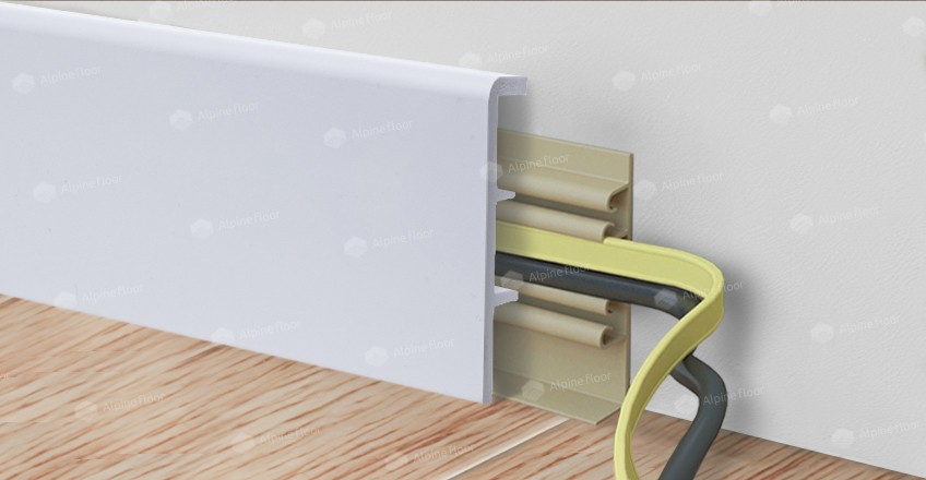 Alpine Floor Напольный Плинтус Rico Concept 80 Белый