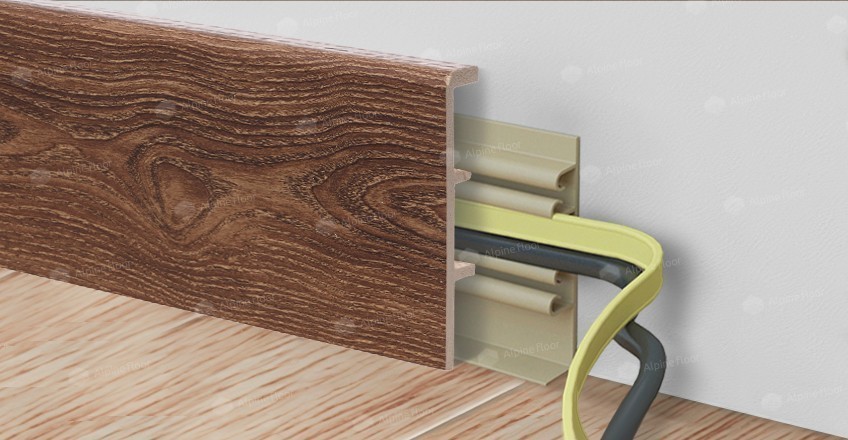 Alpine Floor Напольный Плинтус Rico Concept 80 Дуб миндальный