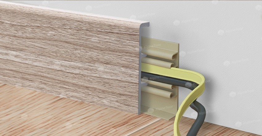 Alpine Floor Напольный Плинтус Rico Concept 80 Кипарис альпийский