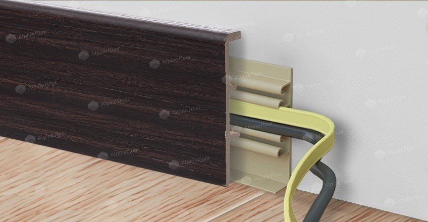 Alpine Floor Напольный Плинтус Rico Concept 80 Венге Мали