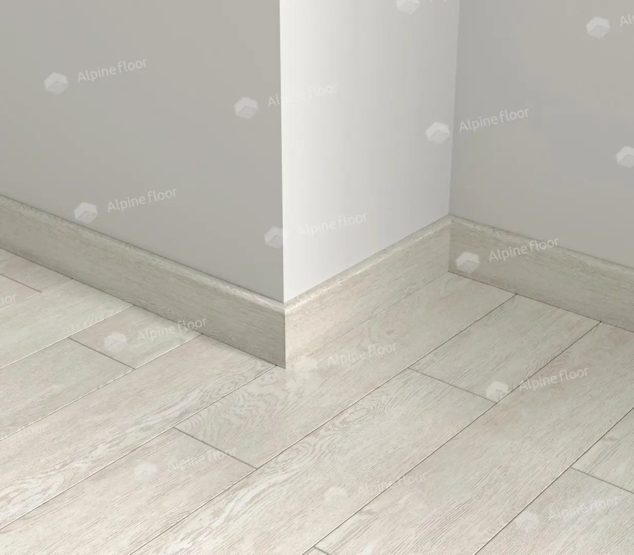 Alpine Floor Напольный плинтус Parquet Light Голубой Лес SK 13-9