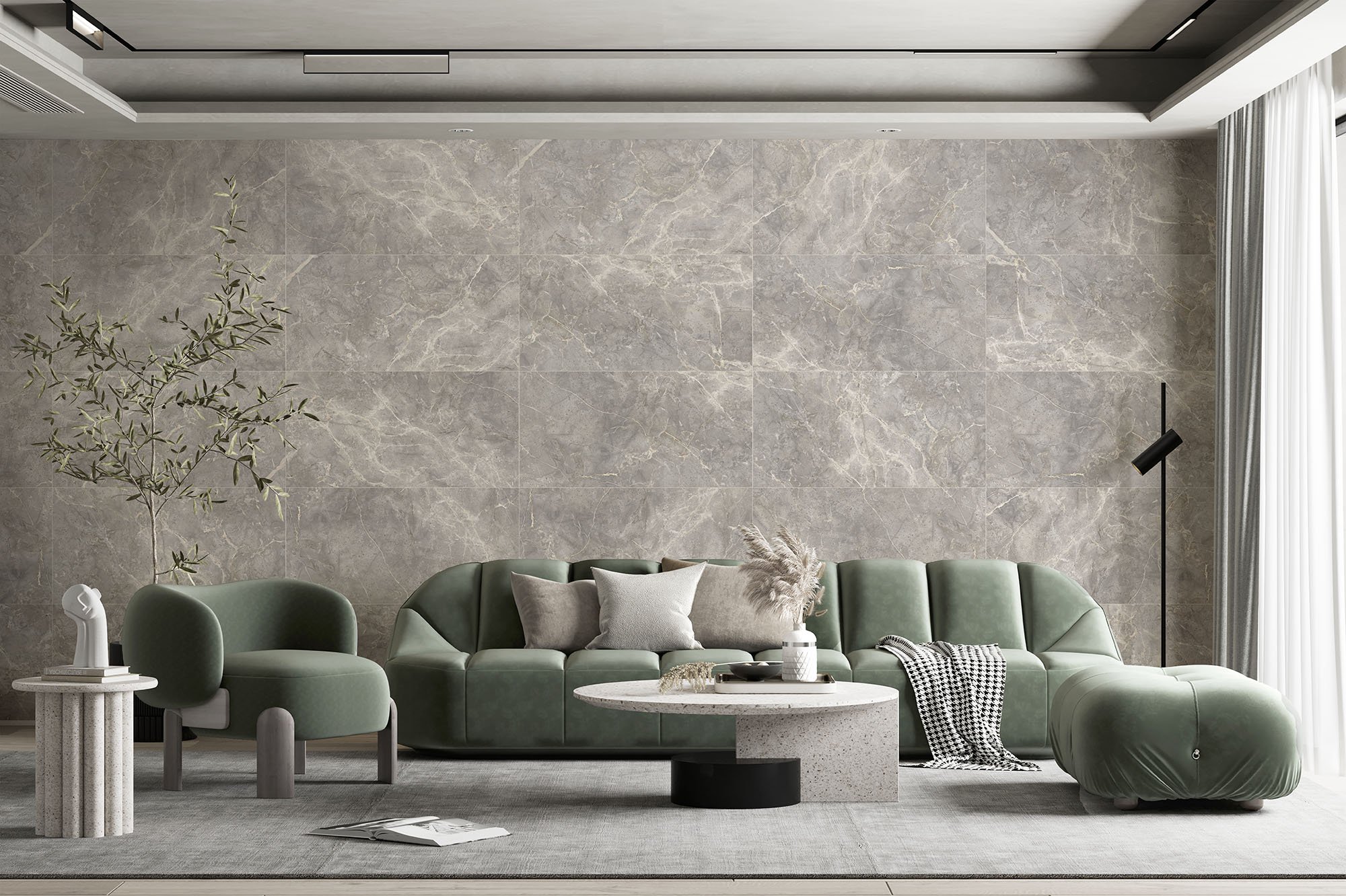 Global Tile Sacramento серый, карвинг  60*120 GT120603101MCR