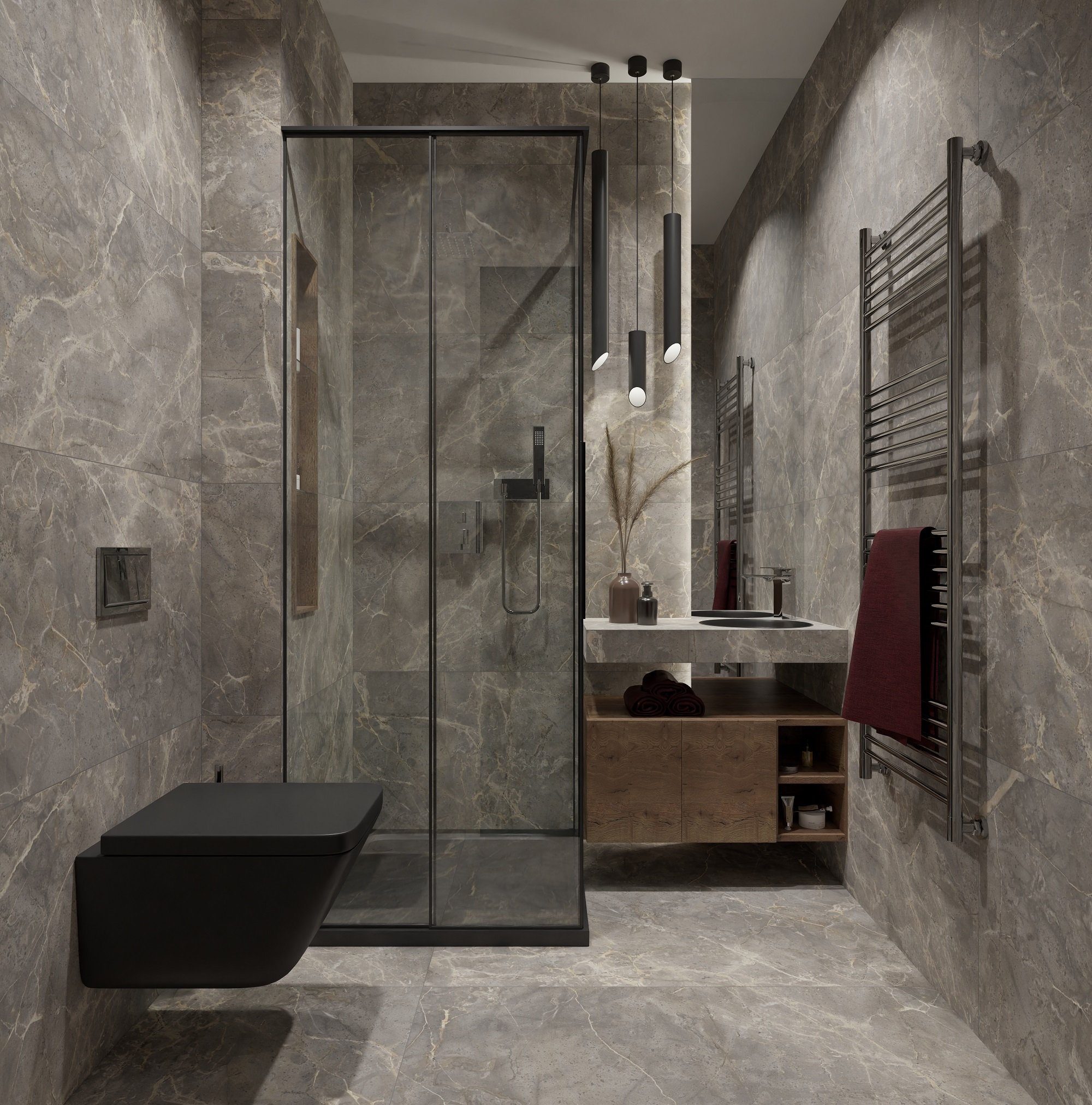 Global Tile Sacramento серый, карвинг  60*120 GT120603101MCR