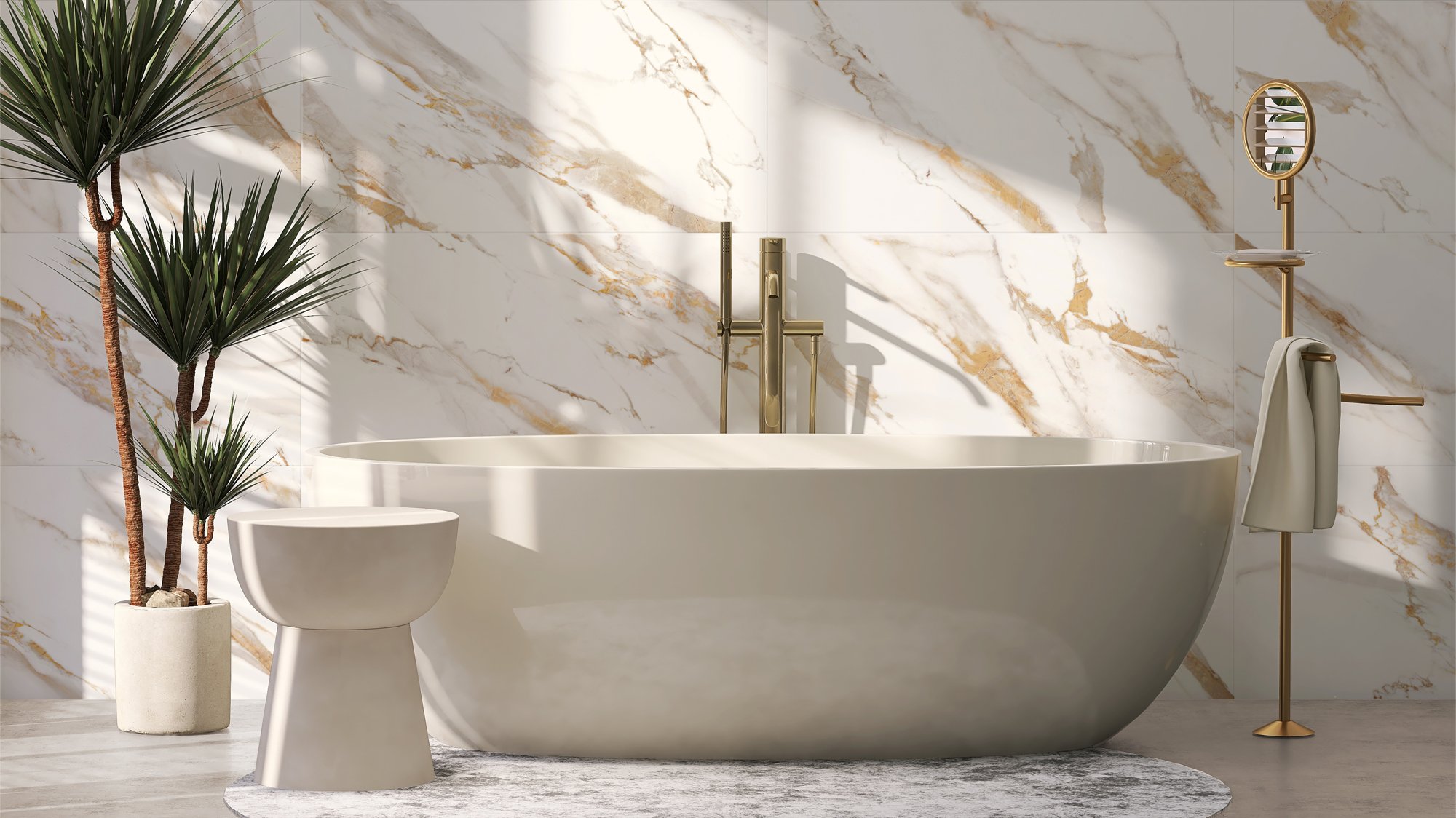 Global Tile Calacatta Royal Белый 60*1200 GT120600103MR