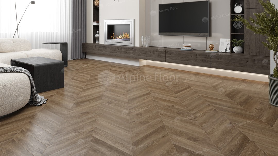 Alpine Floor ECO 18-5 Макадамия Chevron SPC