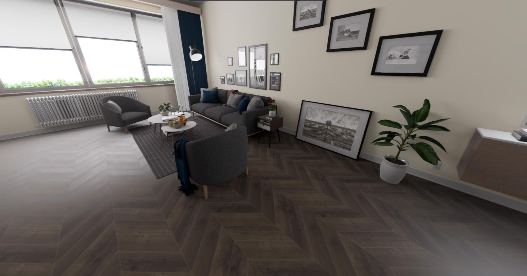 Alpine Floor ECO 18-9 Дуб Антарес Chevron SPC