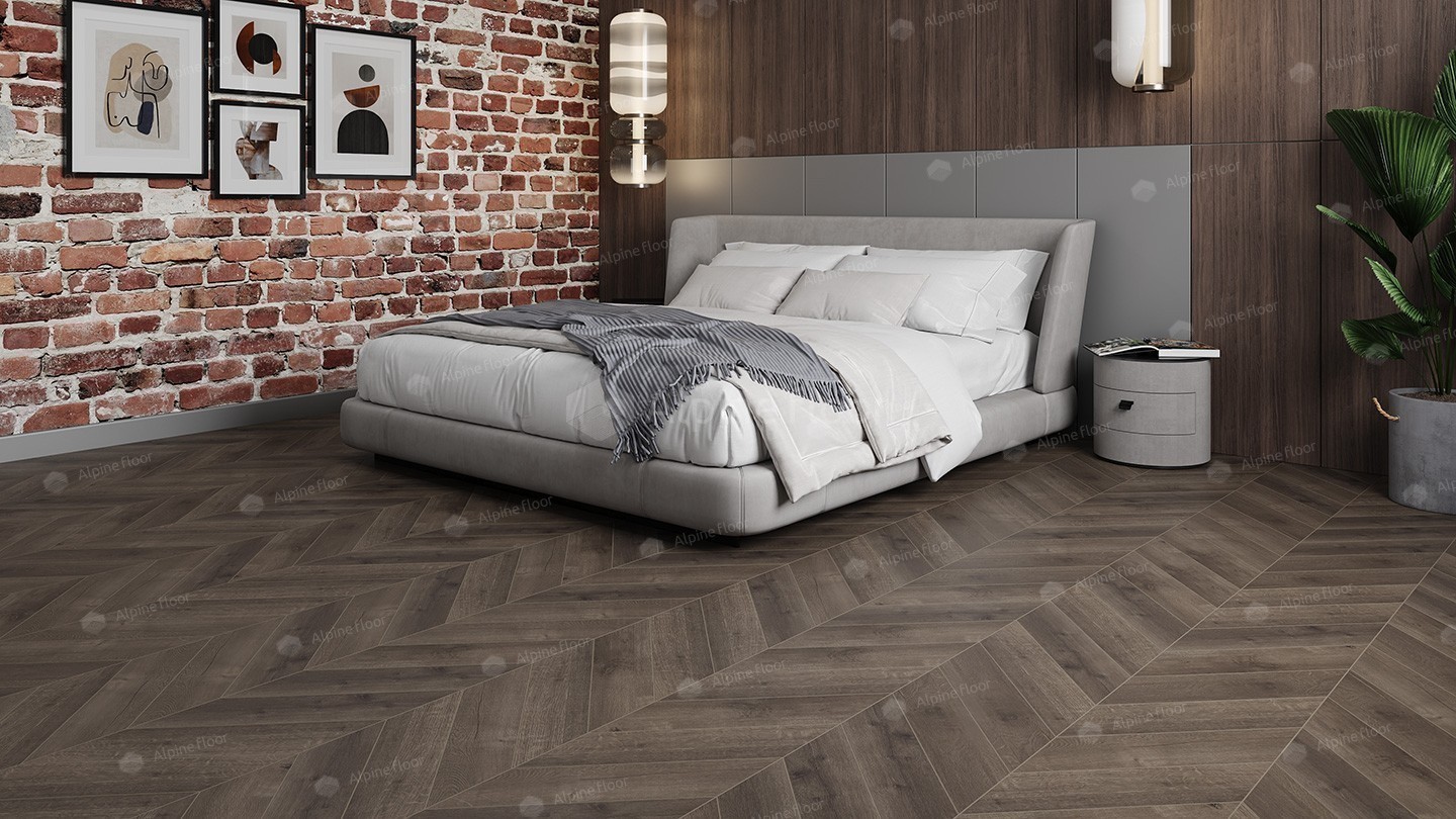 Alpine Floor ECO 18-9 Дуб Антарес Chevron SPC