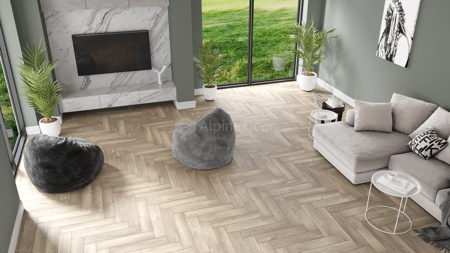 Alpine Floor SPC ламинат ДУБ НАТУРАЛЬНЫЙ ОТБЕЛЕННЫЙ ЕСО 13-5 MC