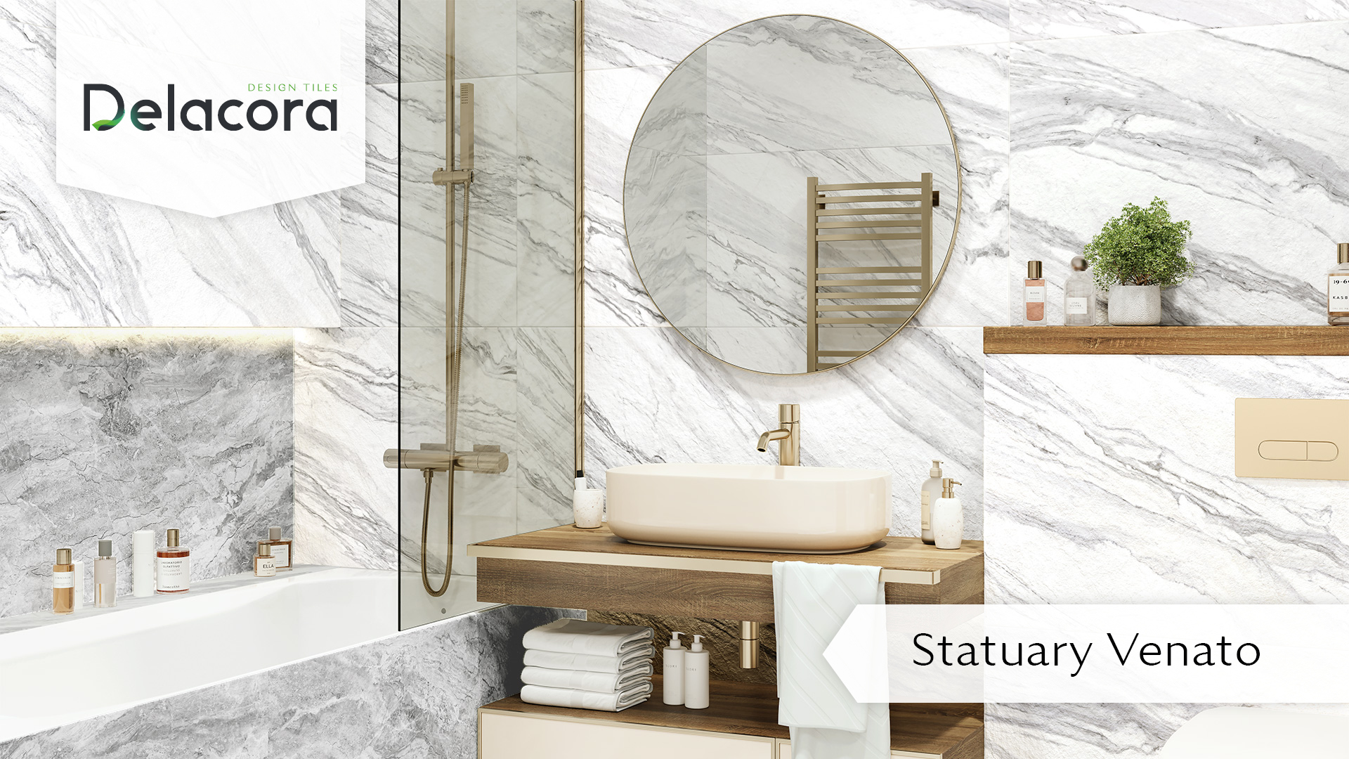 Delacora Керамогранит матовый карвинг Statuary Venato D12065M 600x1200