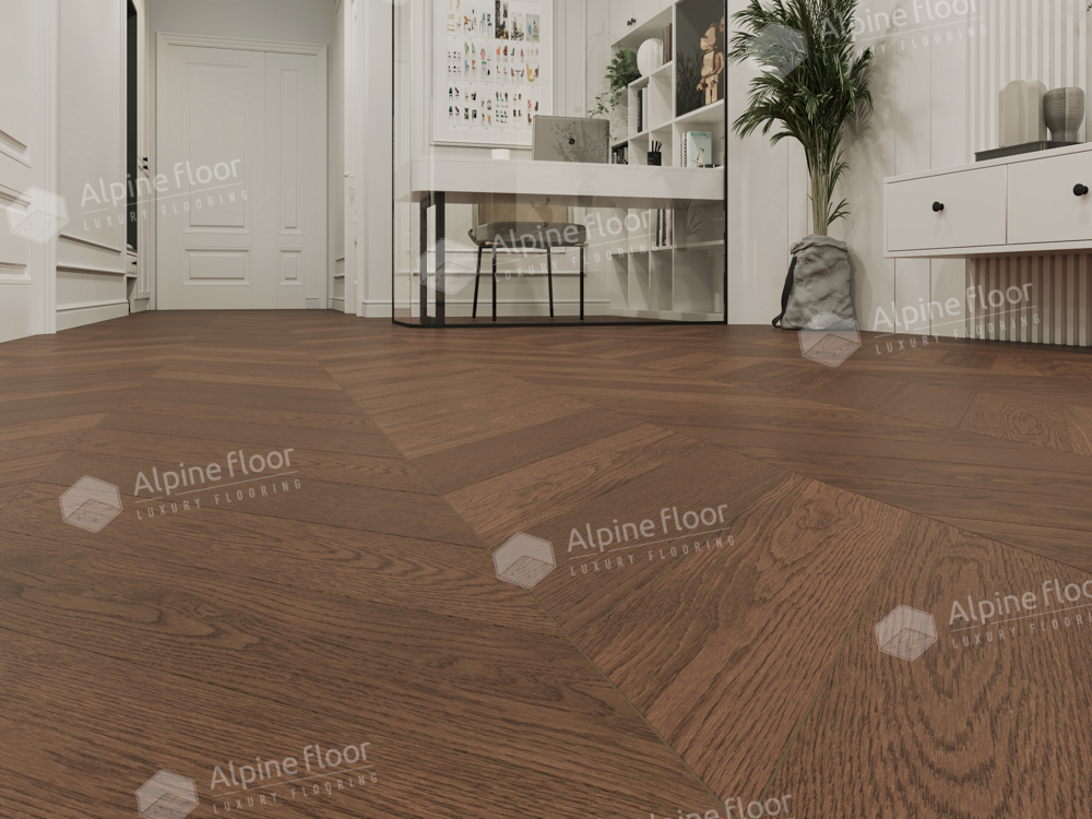 Alpine Floor Дуб Браун Стори EW203-09