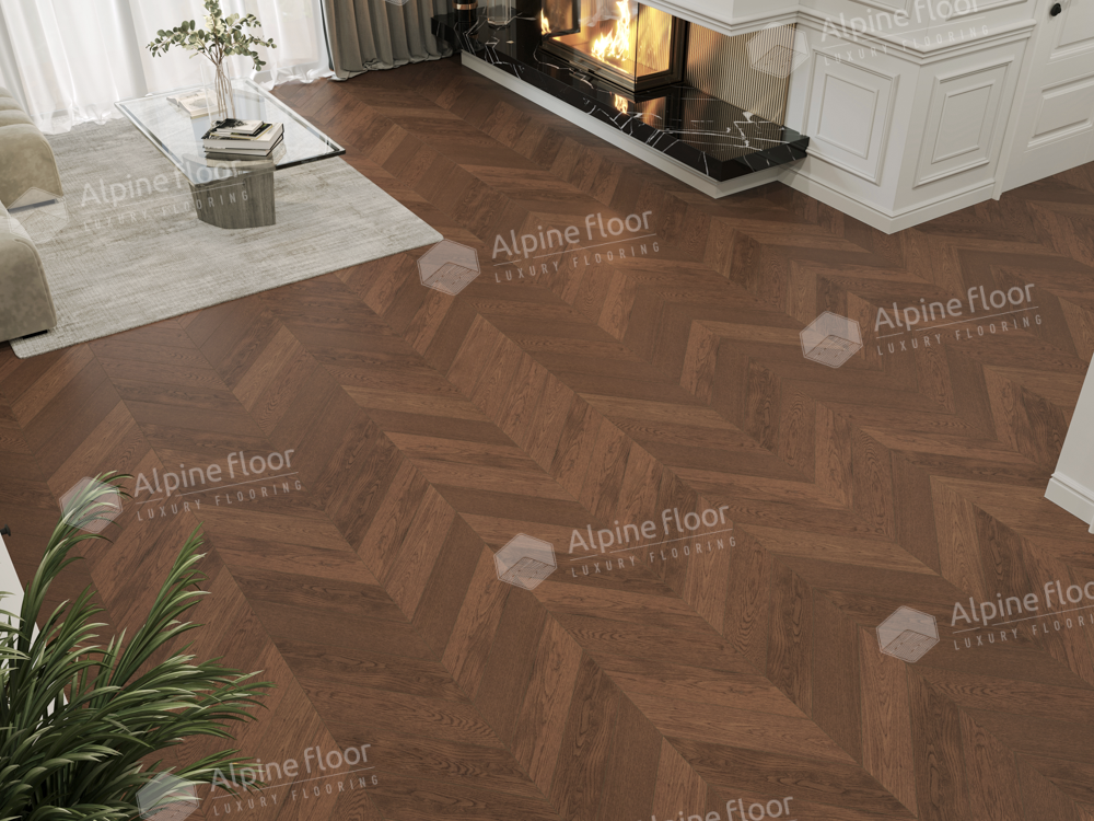 Alpine Floor Дуб Браун Стори EW203-09
