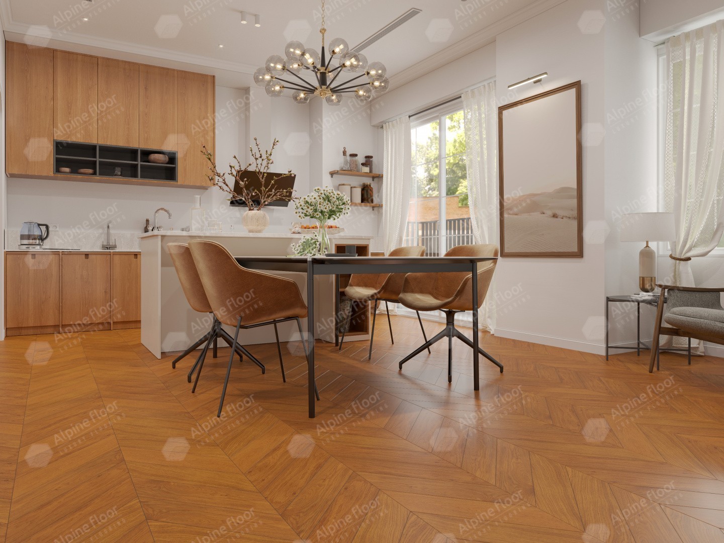 Alpine Floor Дуб Имбирный EW203-06