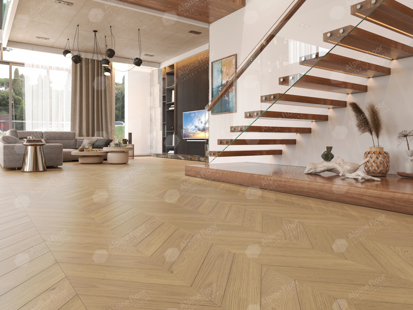 Alpine Floor Дуб Миндальный EW203-04